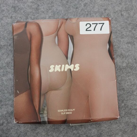 Skims Seamless Sculpt Slip Dress Mica Beige Size Large MSRP $72 - Picture 7 of 7